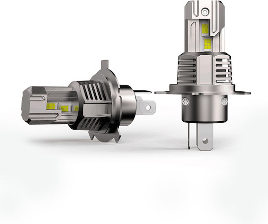 Autoline Λάμπες Αυτοκινήτου H4 LED 6500K Ψυχρό Λευκό 12V 35W 2τμχ