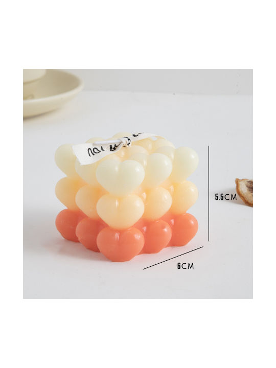 Scented Candle Bubble-cube ML23 Orange