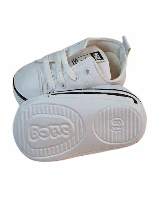 Boac Βρεφικά Sneakers Αγκαλιάς Λευκά