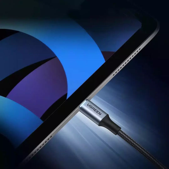 Ugreen US316 Cablu USB 2.0 Împletit USB-C Tată - USB-C 100W PD Negru 0.5m 20478