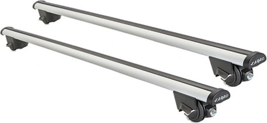 Farad Aluminum Car Roof Bars Set with Roof Rack Legs and Lock for Daihatsu Terios Silver
