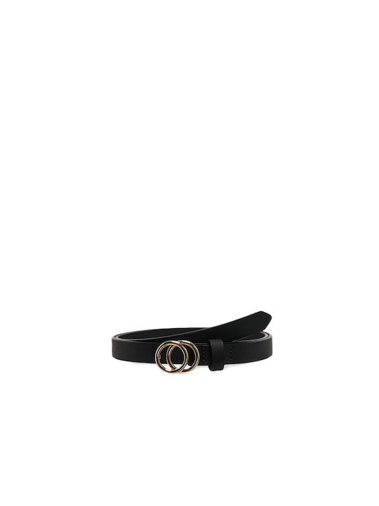 Only Leather Women's Belt Black