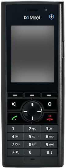 Mitel DECT 712dt Ασύρματο Τηλέφωνο IP Μαύρο