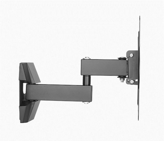 Gembird WM-42ST-01 Βάση Τηλεόρασης Τοίχου με Βραχίονα έως 42" και 20kg Μαύρο
