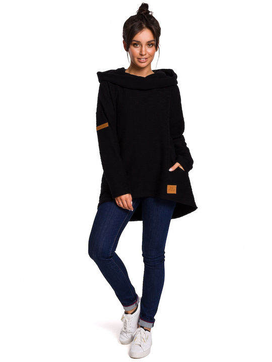 BeWear Women's Hooded Sweatshirt Black