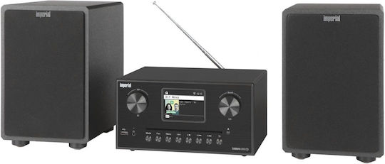 Imperial AV Ηχοσύστημα 2.0 DABMAN i310 22-329-00 40W με CD / Digital Media Player και Bluetooth Μαύρο