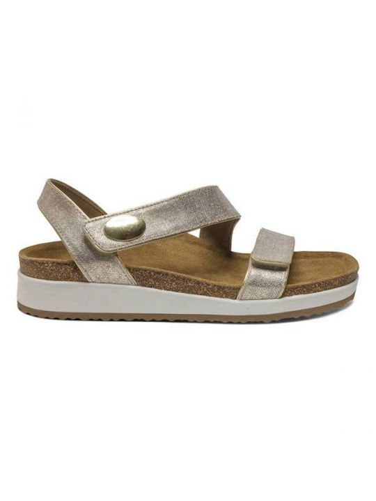 Aetrex Suede Women's Sandals Gold