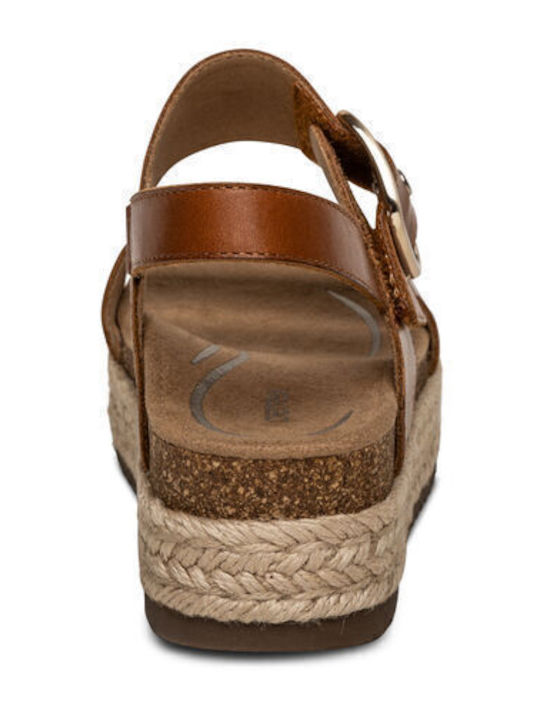 Leder Sandalen Tabac Braun