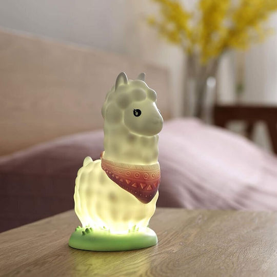 Dhink Nachtlicht Für Das Kinderzimmer LED Lama Mit Batterien Rosa