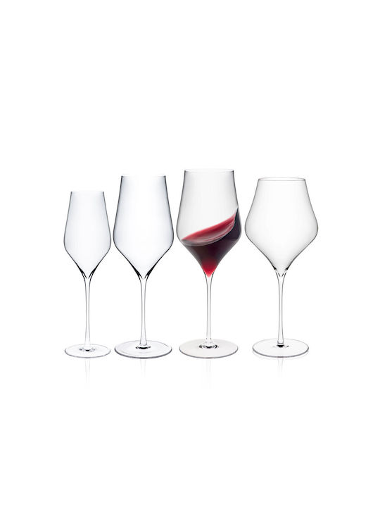 Rona Glass for Red Wine made of Glass in Red Color Goblet 680ml