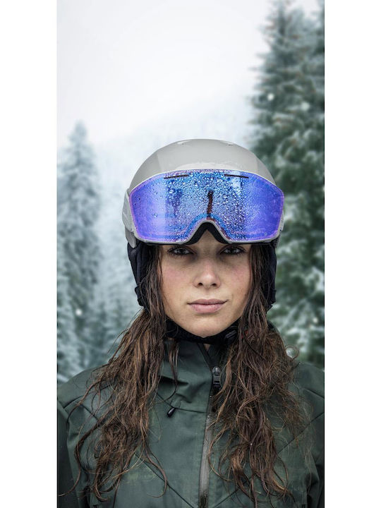 Alpina Nendaz Quattroflex-lite Ski- & Snowboardbrille Erwachsene Grün mit Linse Spiegel in Gold Farbe