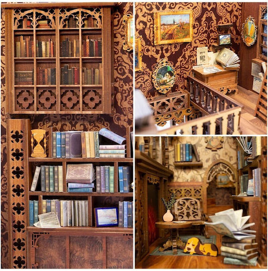 Cutebee Παιχνίδι Κατασκευών Ξύλινo Eternal Bookstore για Παιδιά 14+ Ετών