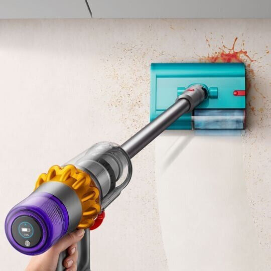 Dyson V15s Detect Submarine Επαναφορτιζόμενη Σκούπα 2 σε 1 Stick & Χειρός Yellow / Iron / Nickel