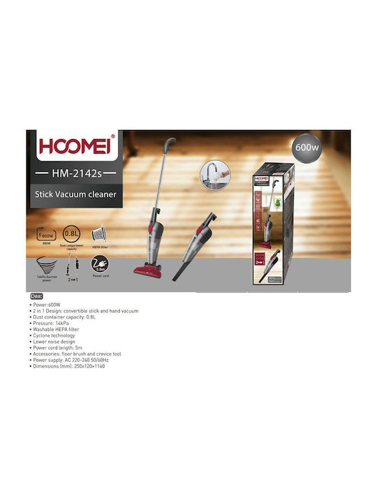 Hoomei HM-2142S Electric Stick Vacuum 800W