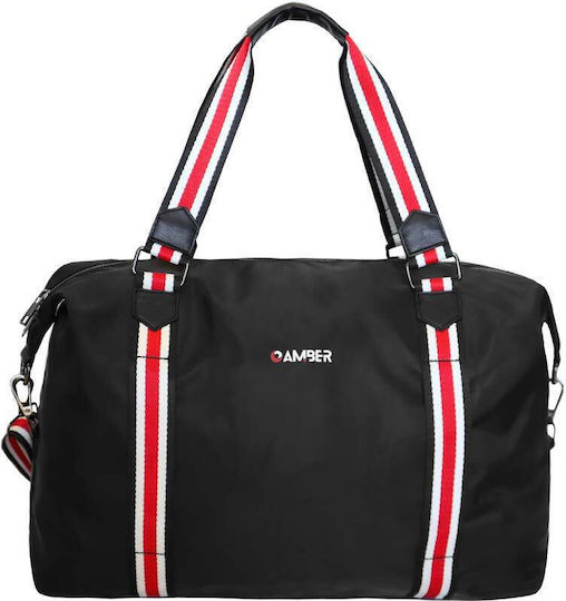 Amber Geantă de voiaj 33lt Negru Textil L45xW20xH36cm