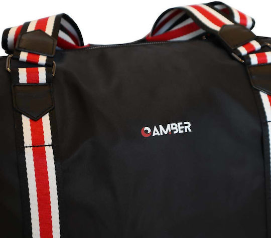 Amber Geantă de voiaj 33lt Negru Textil L45xW20xH36cm