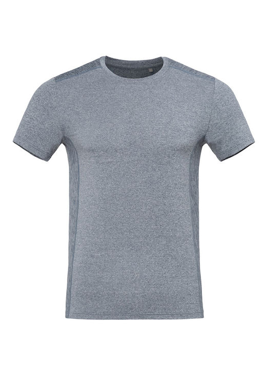 Stedman Race Ανδρικό Διαφημιστικό T-shirt Κοντομάνικο Denim Heather