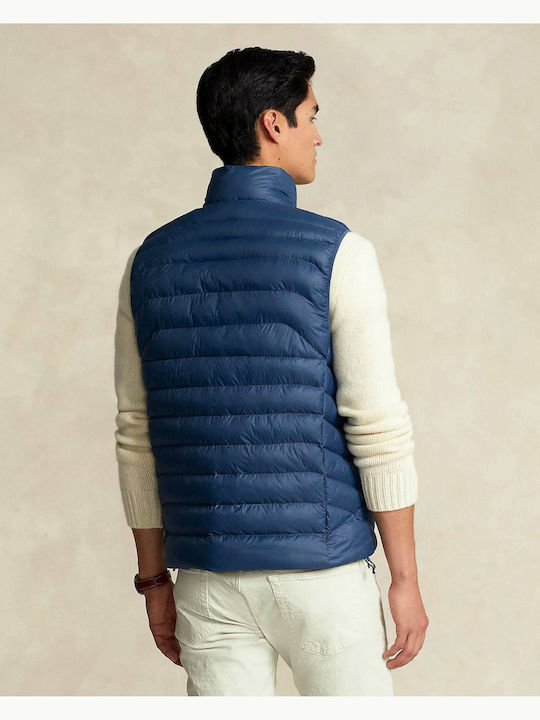 Ralph Lauren Geacă pentru bărbați de iarnă Puffer Impermeabil blue