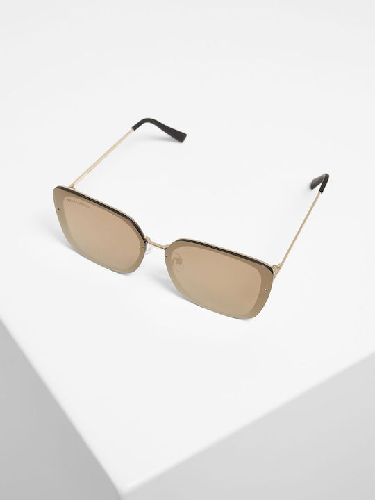 Urban Classics December Sunglasses Χρυσά with Metal Frame & Brown Lens Urban Classics December Sunglasses Χρυσά with Metal Frame & Brown Lens