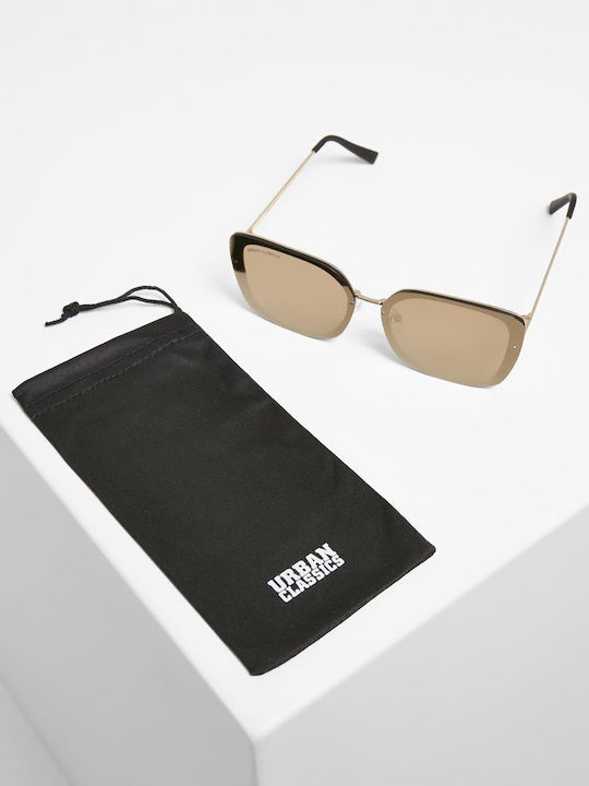 Urban Classics December Damen Sonnenbrille mit Gold Metall Gestell und Braun Linse TB3723-00109