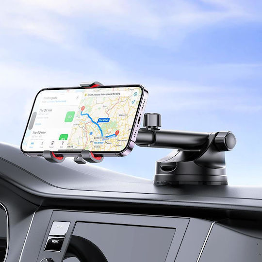 Hoco H22 Car Mobile Mount with Adjustable Hooks Black