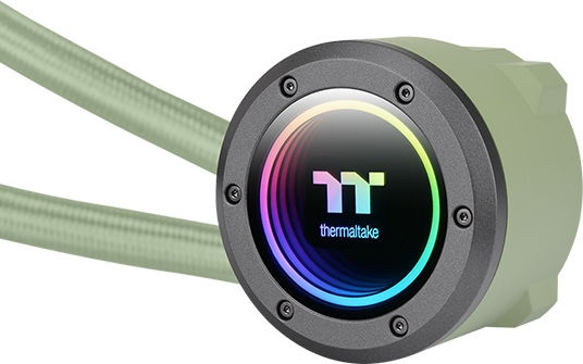 Thermaltake TH280 V2 Matcha Green Edition Υδρόψυξη AIO CPU με 2 Ανεμιστήρες 140mm και ARGB Φωτισμό Πράσινη