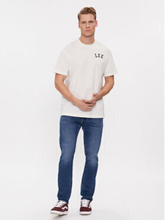 Luke Ανδρικό Παντελόνι Τζιν Ελαστικό με Slim Tapered Εφαρμογή Μπλε