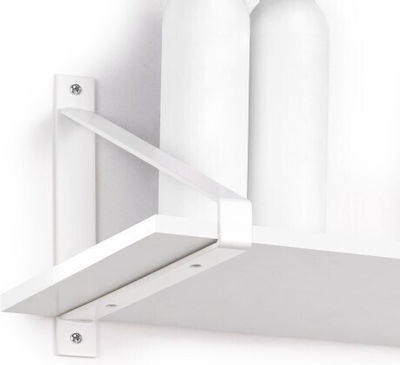 Emuca Heavy-Duty Metallic Corner Shelf White 208x185mm 2pcs 4101412