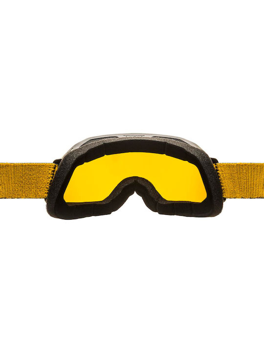 Alpina Ski & Snowboard Goggles Kids Orange with Lens in Black Color