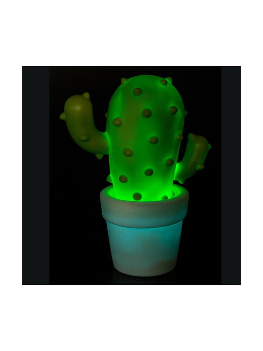 Dhink Nursery Night Light LED Cactus Battery Green