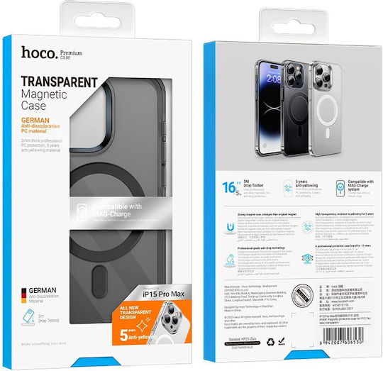 Hoco Back Cover Πλαστικό 2mm Διάφανο (iPhone 15 Pro)