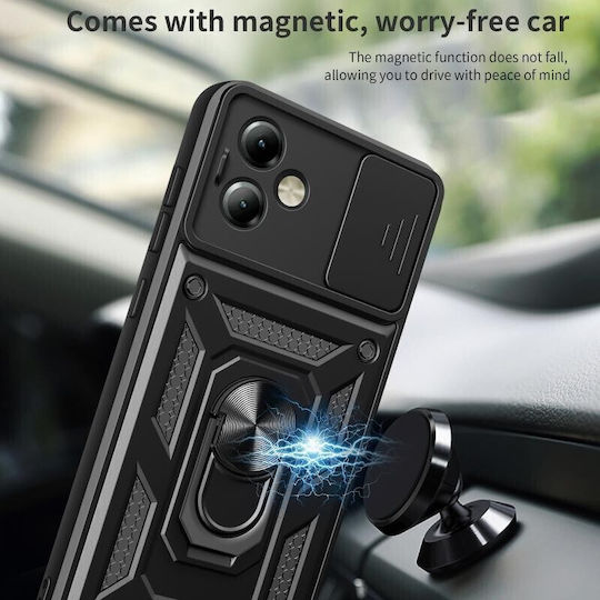 Sliding Camera Umschlag Rückseite Kunststoff Türkis (Moto G14)