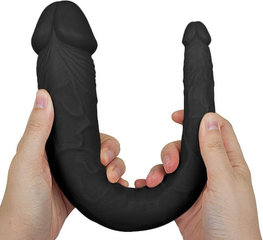 STD Διπλό Dildo Μαύρο 38cm