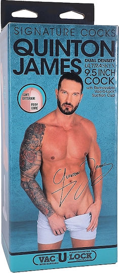 Doc Johnson Quinton James Ρεαλιστικό Dildo με Όρχεις Flesh