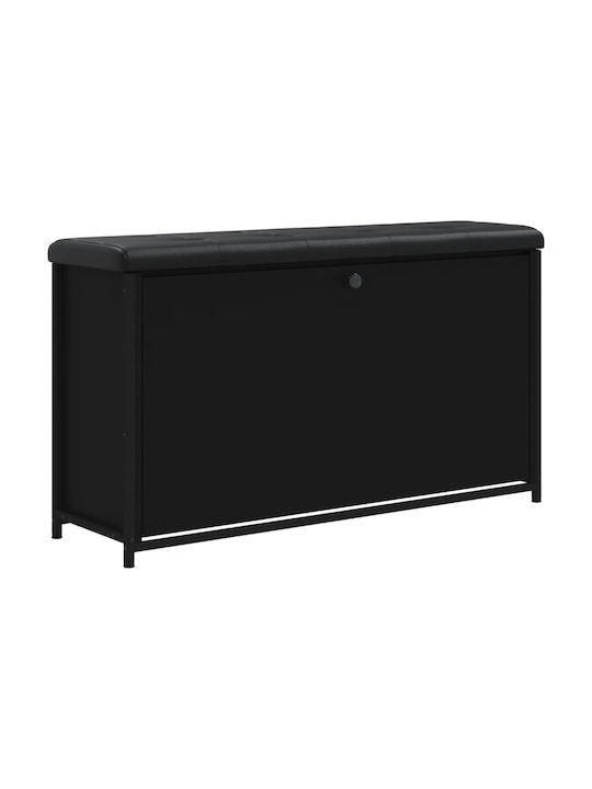 Hallway Furniture with Shoe Cabinet & Bench Black 102x32x56cm