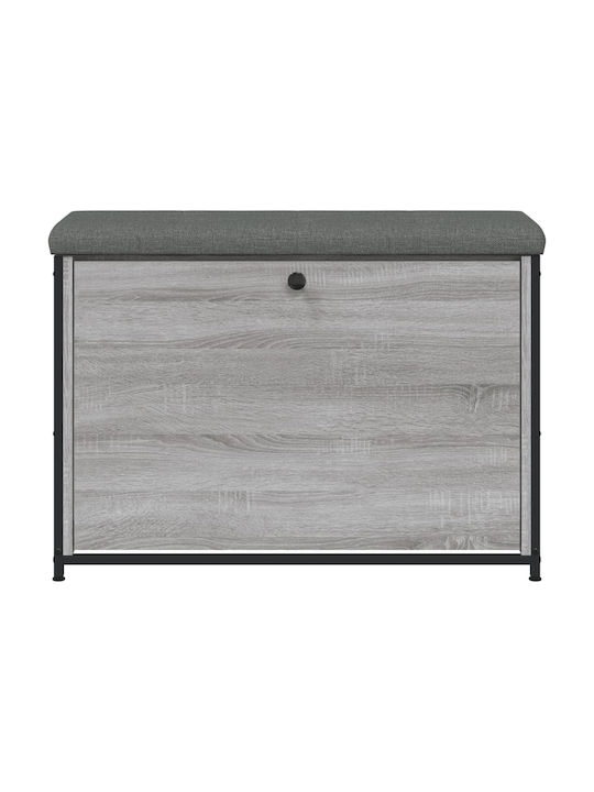 Entry Furniture with Shoe Rack & Bench Sonoma Gray 82x32x56cm