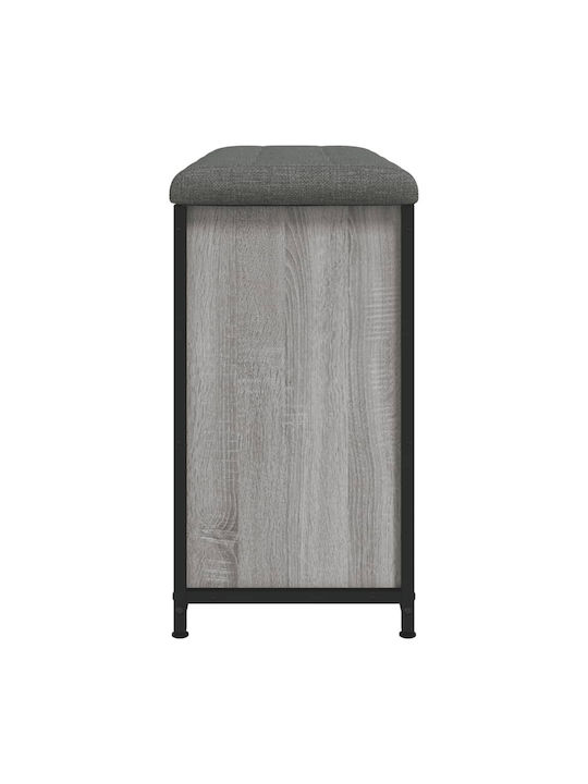 Entry Furniture with Shoe Rack & Bench Sonoma Gray 82x32x56cm