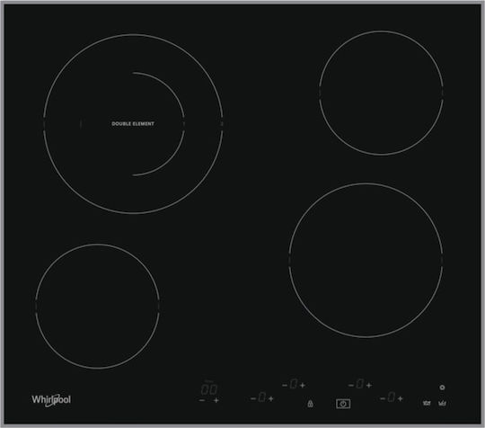 Whirlpool Фурна над плот 71лт с керамични котлони Ш59.5см.