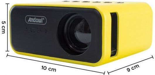 Andowl Qsf35 Mini 3d Q-SF35 Mini 3D Projector LCD Λάμπας LED με Ενσωματωμένα Ηχεία