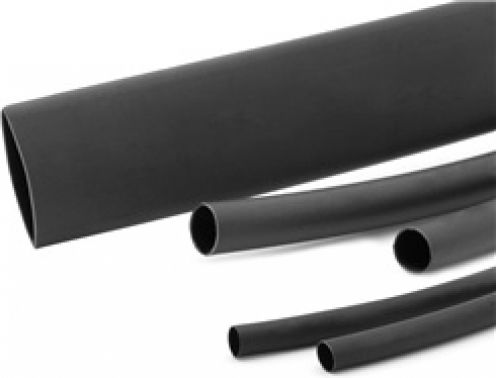 Heat-Shrink Tubing with Internal Adhesive and Shrinkage Ratio 3:1 Black 5pcs 03.020.0291