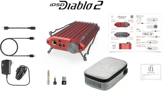 iFi Audio iDSD Diablo 2 Portable Digital Bluetooth Headphone Amplifier with DAC USB and Jack (3.5mm/6.3mm)