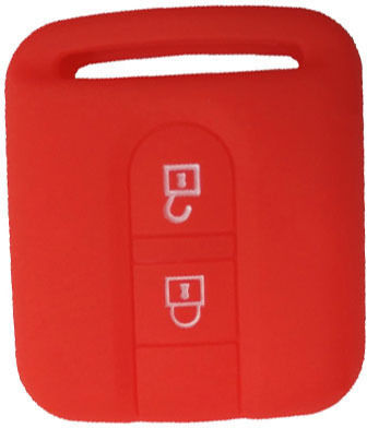 Car Key Cover Case 2 Buttons made of with 2 Buttons for Nissan in Black Color