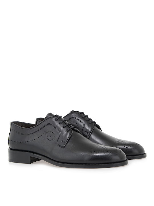 Lorenzo Russo Men's Leather Oxfords Black