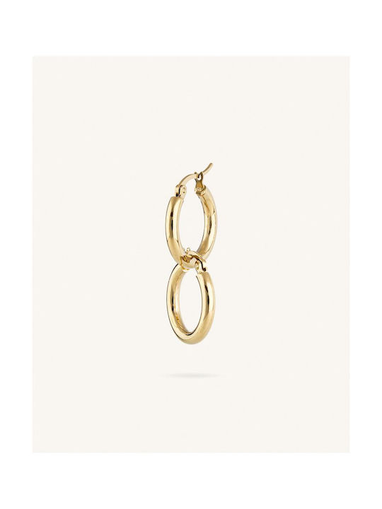 StanStefan Earrings Hoops made of Steel Gold Plated