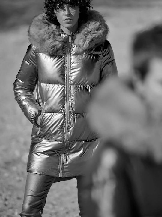 Matis Fashion Μακρύ Γυναικείο Puffer Μπουφάν Αδιάβροχο και Αντιανεμικό για Χειμώνα ΜΑΚΡΥ ΚΑΠΙΤΟΝΕ ΜΠΟΥΦΑΝ ''''''