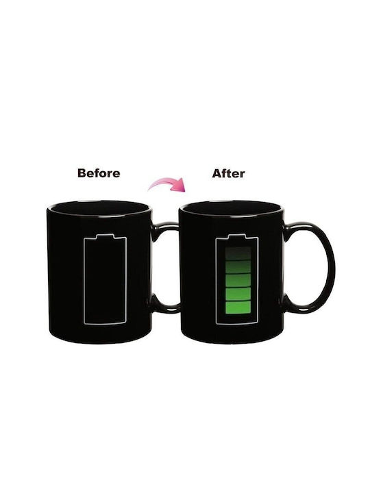 Gadget Master Κούπα Κεραμική Μαύρη 330ml