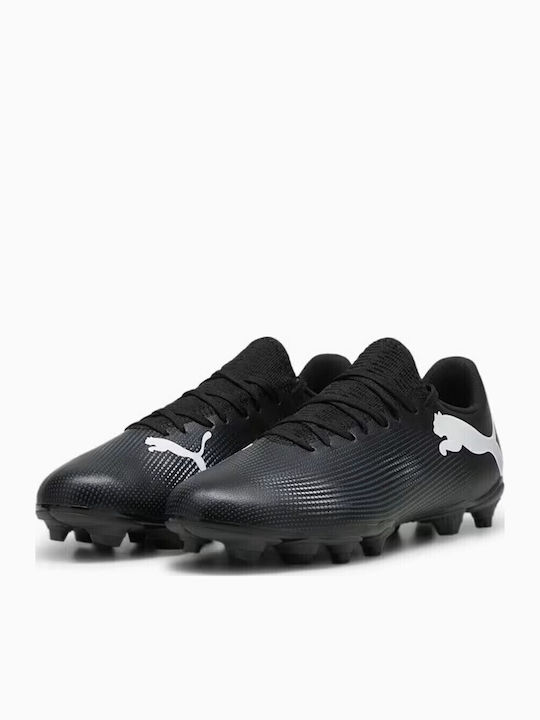PUMA Future 7 Play Ποδοσφαιρικά Παπούτσια με Τάπες FG/AG Μαύρα