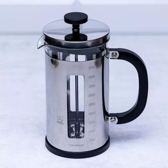 Klausberg Inox French Press Coffee Maker Silver 1lt