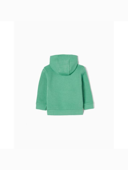 HappyNest Kids Sweatshirt with Hood and Pocket Green