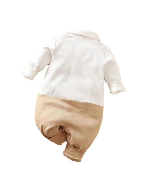 TakTakBaby Baby Bodysuit Set Long-Sleeved Beige